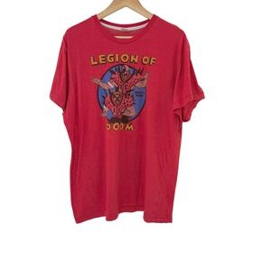 Homage Red Legion of Doom Graphic‎ T Shirt Men's XL DC Comics